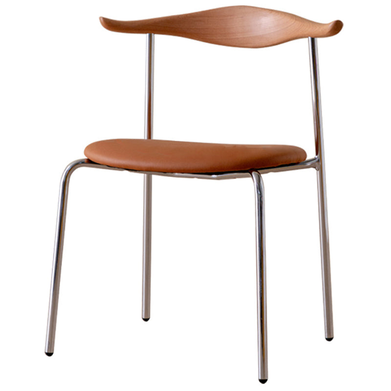 Chaises latérales rembourrées de style contemporain chaises de salle à manger sans corne de corne à la maison pour la maison
