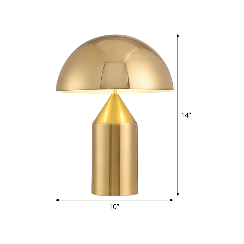 Lampada da comodino Hemisphere Lampada da lettura moderna in metallo da 10"/15" di larghezza a 3 teste, in oro