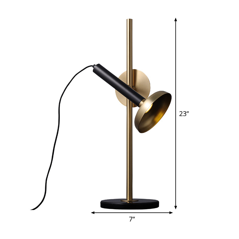 Modernisme LED-taakverlichting Messing zaklamp Leesboeklamp met metalen kap