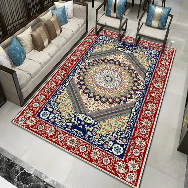 Traditional Rug Gorgeous Multicolored Washable Carpet Stain Resistant Area Carpet for Living Room