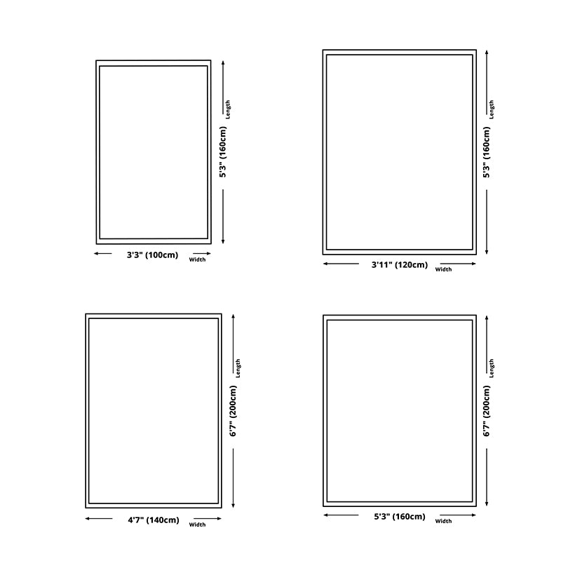 Apricot Simple Rug Polyester Pure Color Rug Non-Slip Backing Rug for Living Room