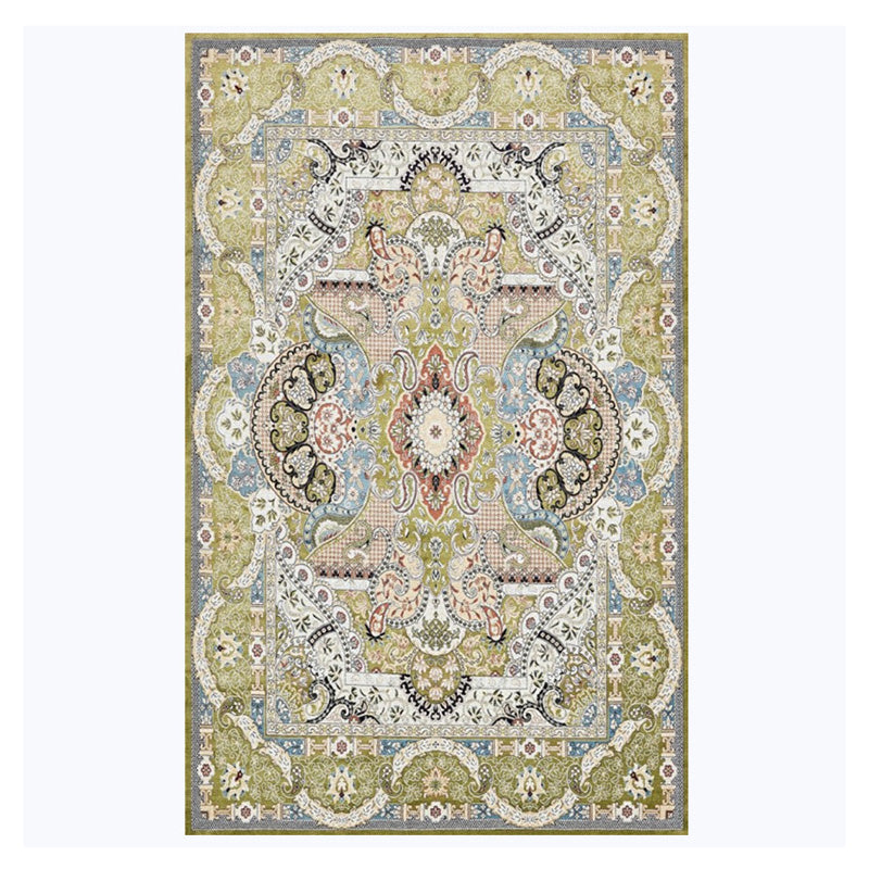 Moroccan Tribal Totem Indoor Rug Polyester Carpet Stain Resistant Area Carpet for Home Decoration
