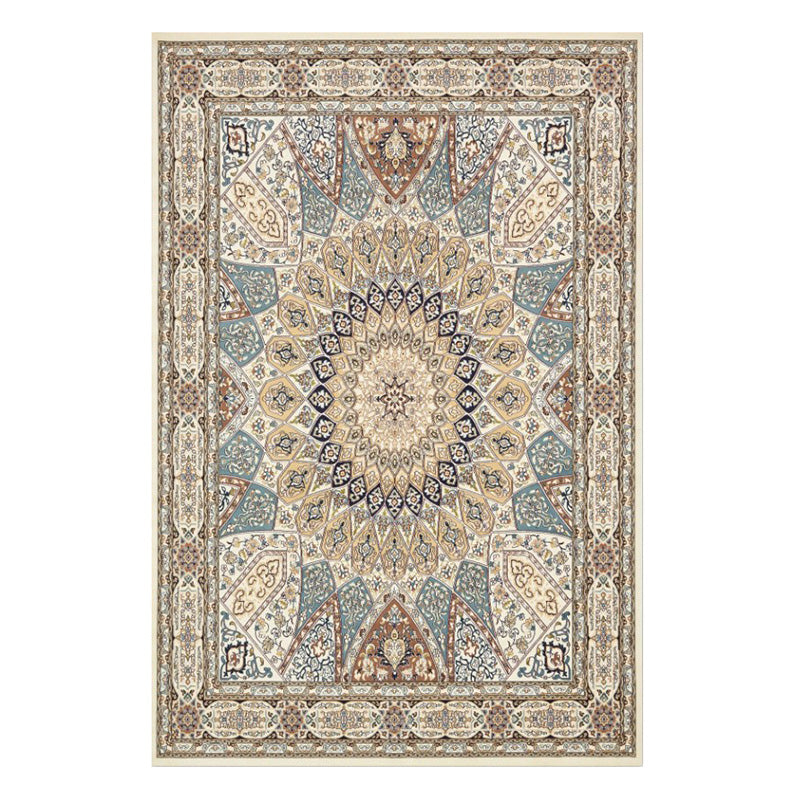 Moroccan Tribal Totem Indoor Rug Polyester Carpet Stain Resistant Area Carpet for Home Decoration