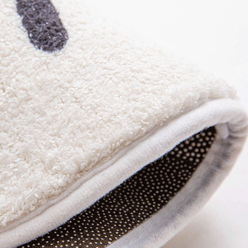 Green Modern Rug Polyester Plant Indoor Rug Non-Slip Backing Rug for Home Decor