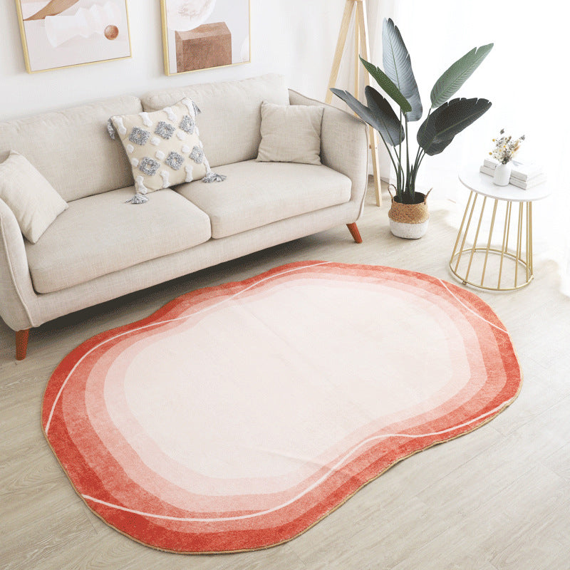 Simplicity Ombre Printed Rug Polyester Carpet Pet Friendly Indoor Carpet for Home Decoration