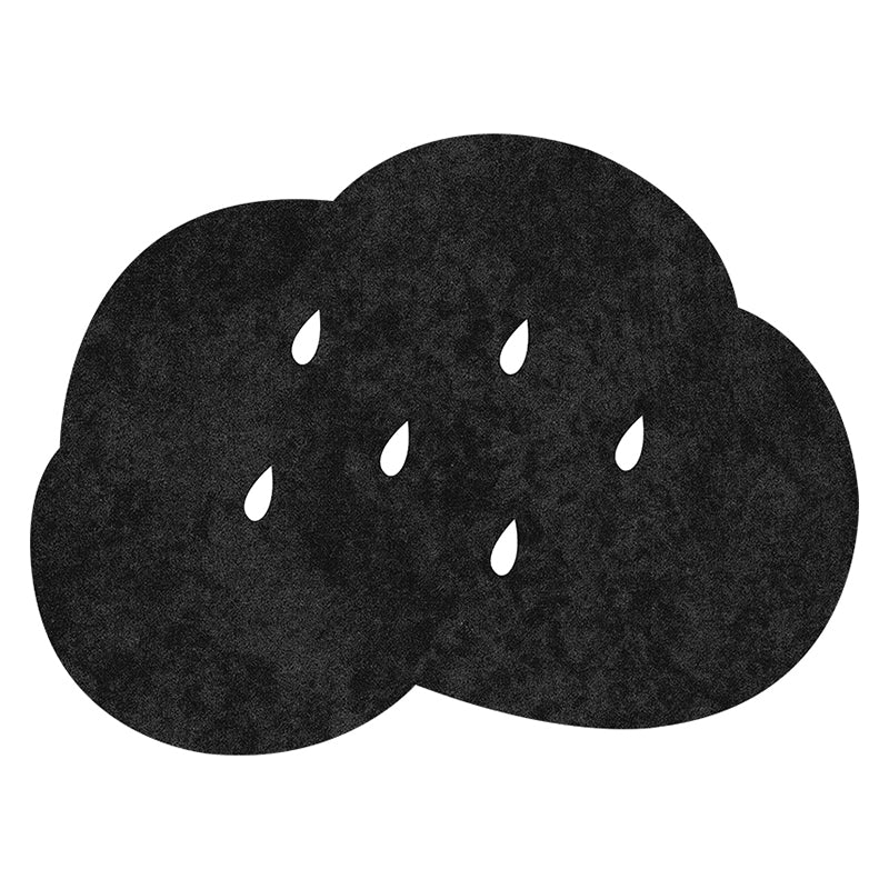 Novelty Cloud Design Rug Polyester Indoor Rug Non-Slip Backing Area Carpet for Living Room