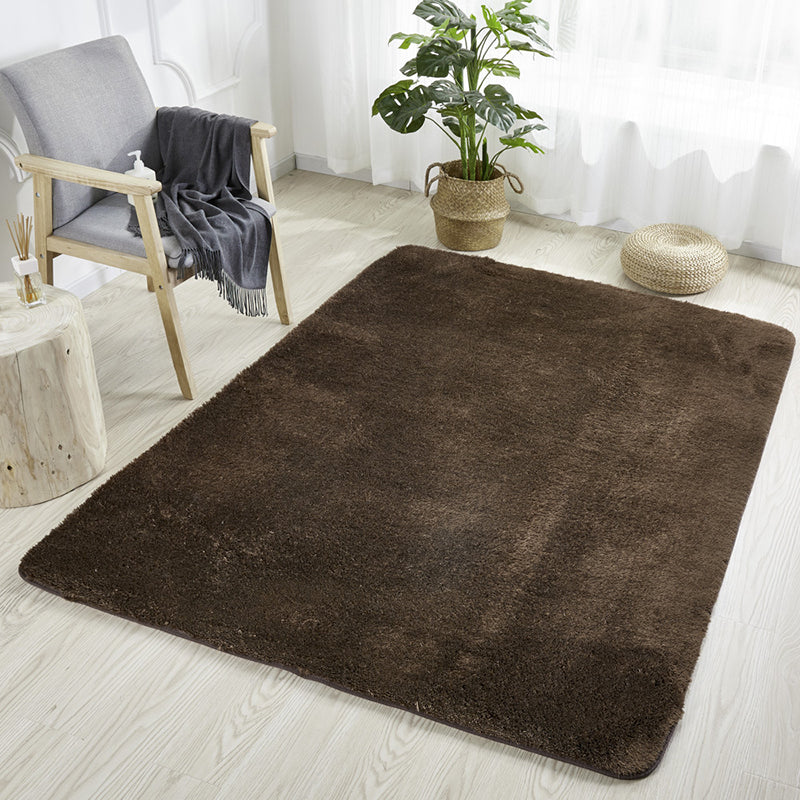 Tapis rose clair en Polyester de couleur unie, tapis d'intérieur lavable pour la décoration de la maison