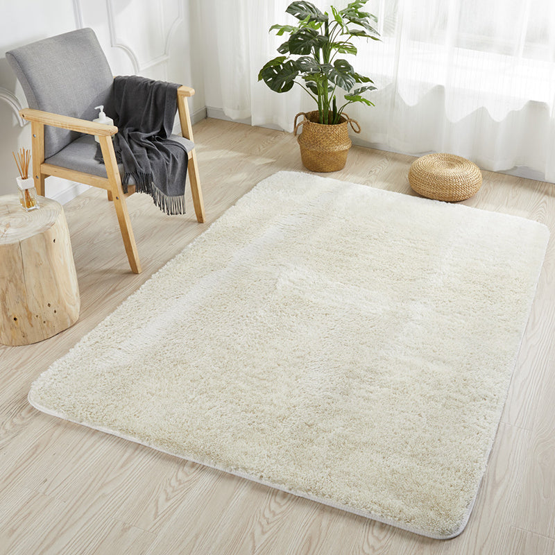 Tapis rose clair en Polyester de couleur unie, tapis d'intérieur lavable pour la décoration de la maison