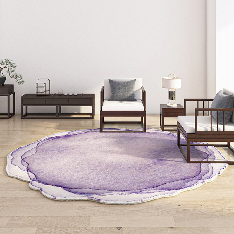 Stylish Tie-Dye Pattern Rug Polyester Area Carpet Non-Slip Backing Area Rug for Home Decor