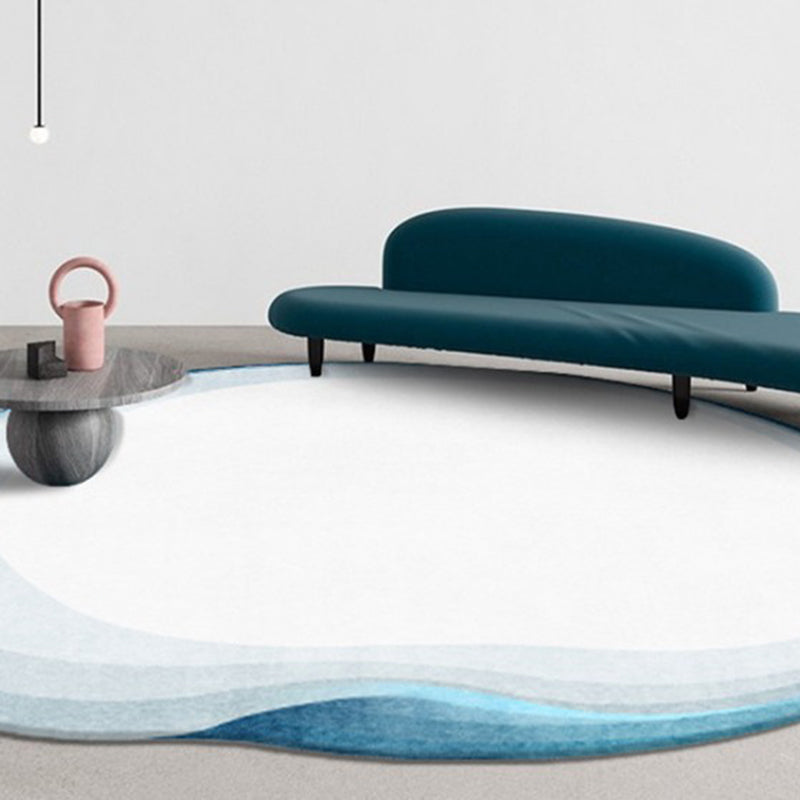 Novelty Ombre Print Rug Polyester Indoor Rug Non-Slip Backing Area Carpet for Living Room