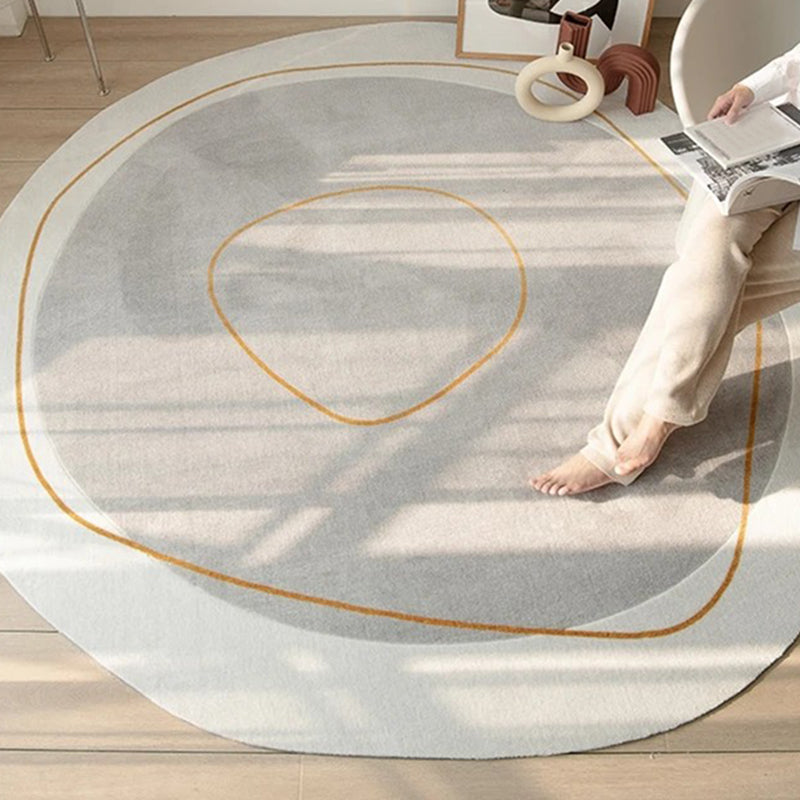 Novelty Ombre Print Rug Polyester Indoor Rug Non-Slip Backing Area Carpet for Living Room