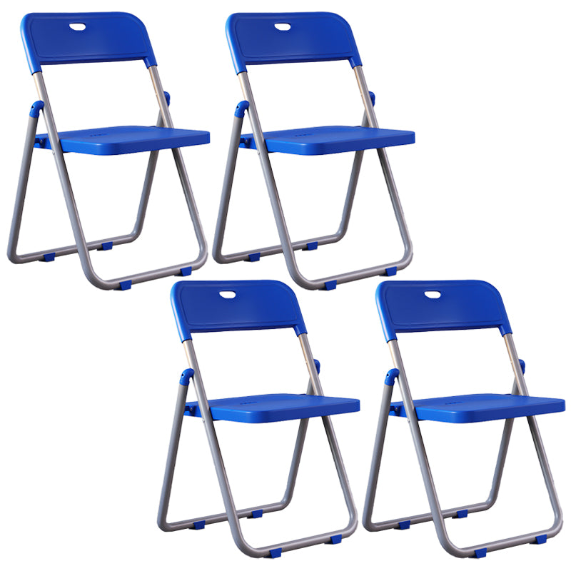 Chaises de salle à manger contemporaines en métal, chaise latérale de salle à manger à dossier ouvert pliante à la maison