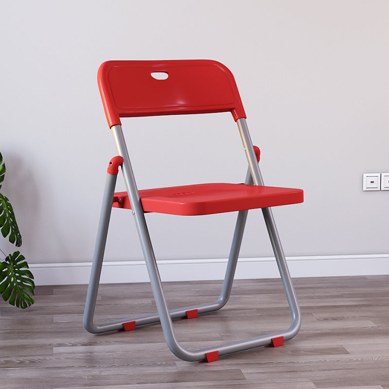 Chaises de salle à manger contemporaines en métal, chaise latérale de salle à manger à dossier ouvert pliante à la maison