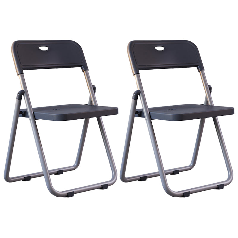 Chaises de salle à manger contemporaines en métal, chaise latérale de salle à manger à dossier ouvert pliante à la maison