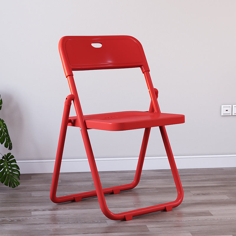 Chaises de salle à manger contemporaines en métal, chaise latérale de salle à manger à dossier ouvert pliante à la maison