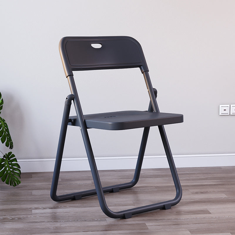 Chaises de salle à manger contemporaines en métal, chaise latérale de salle à manger à dossier ouvert pliante à la maison