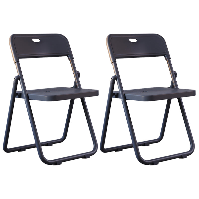 Chaises de salle à manger contemporaines en métal, chaise latérale de salle à manger à dossier ouvert pliante à la maison