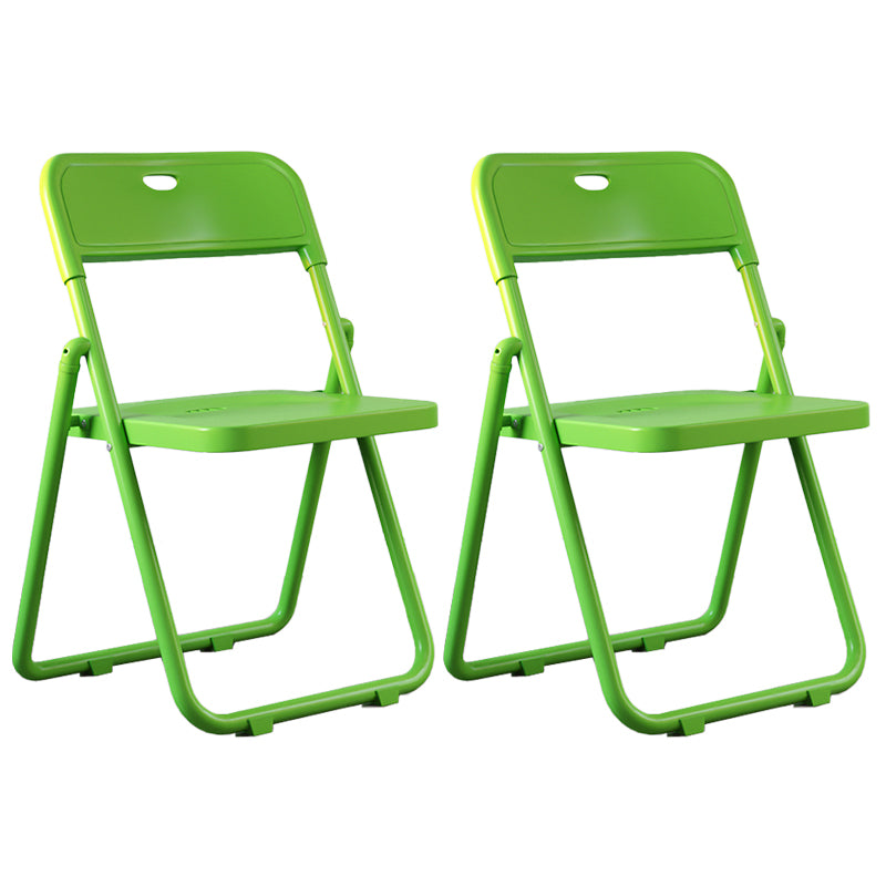 Chaises de salle à manger contemporaines en métal, chaise latérale de salle à manger à dossier ouvert pliante à la maison