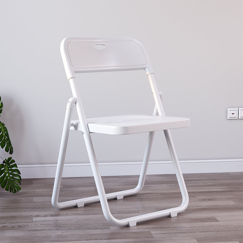 Chaises de salle à manger contemporaines en métal, chaise latérale de salle à manger à dossier ouvert pliante à la maison