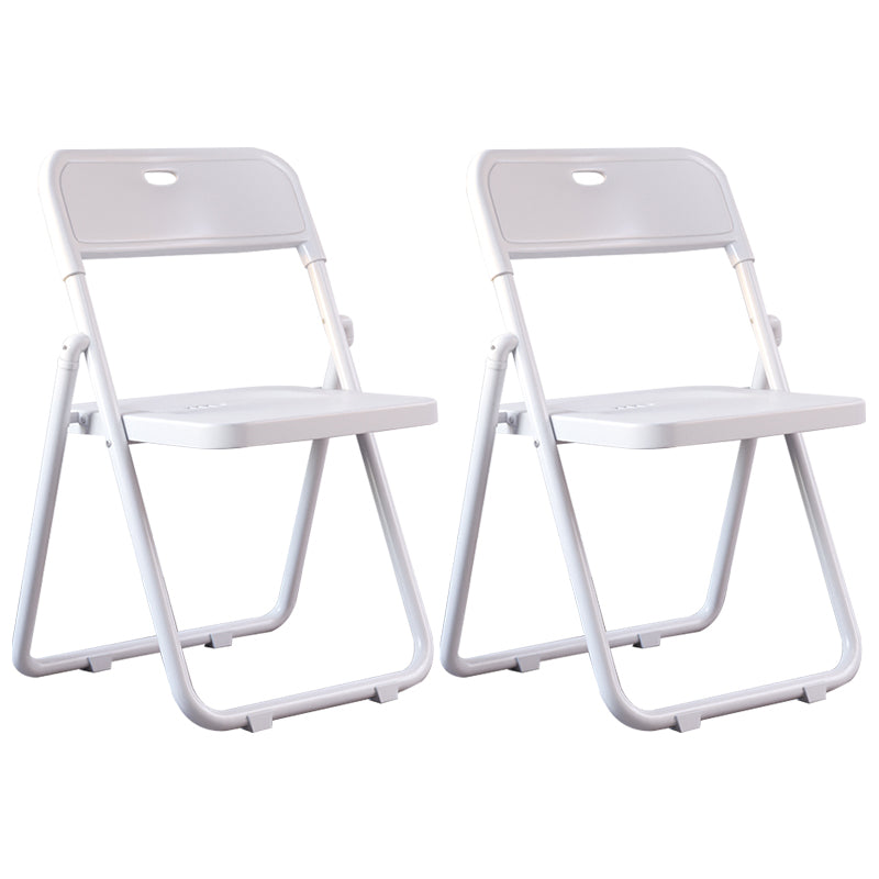 Chaises de salle à manger contemporaines en métal, chaise latérale de salle à manger à dossier ouvert pliante à la maison
