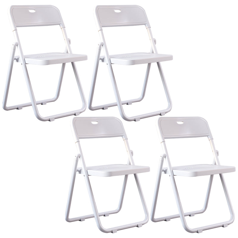 Chaises de salle à manger contemporaines en métal, chaise latérale de salle à manger à dossier ouvert pliante à la maison