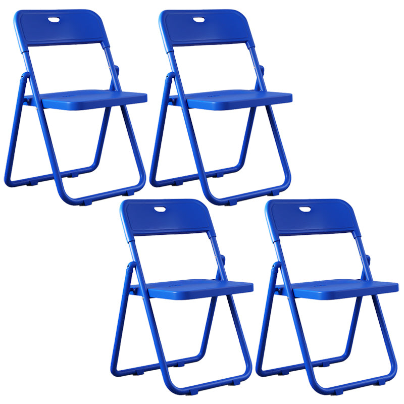 Chaises de salle à manger contemporaines en métal, chaise latérale de salle à manger à dossier ouvert pliante à la maison
