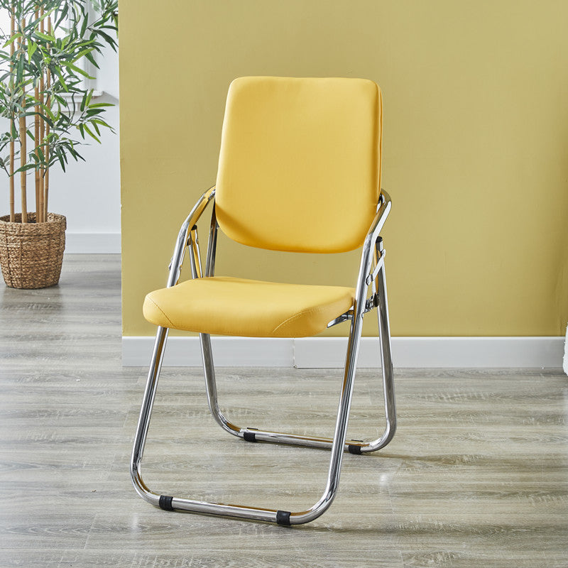 Chaise moderne d'intérieur et d'extérieur en métal, chaise d'appoint à dossier ouvert avec accoudoirs