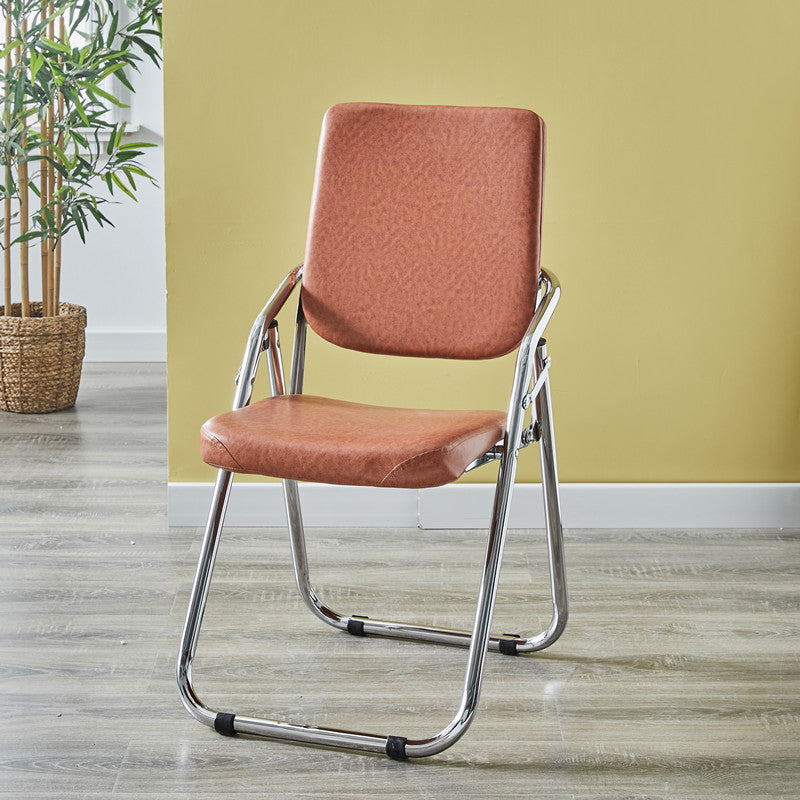Chaise moderne d'intérieur et d'extérieur en métal, chaise d'appoint à dossier ouvert avec accoudoirs