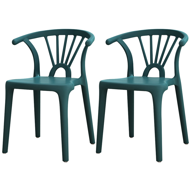 Silla sin brazos de Wishbone del comedor de la silla lateral del plástico contemporáneo