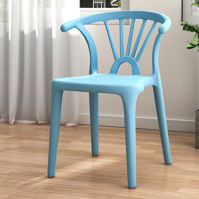 Silla sin brazos de Wishbone del comedor de la silla lateral del plástico contemporáneo