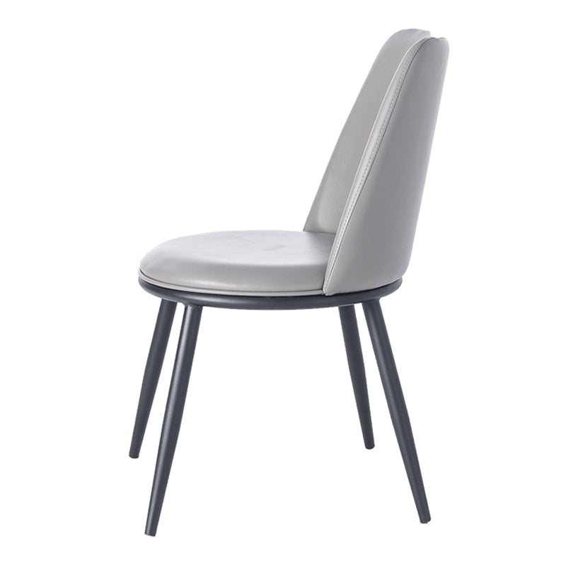 Chaises d'appoint rembourrées de Style Glam, chaises de salle à manger sans accoudoirs à dossier solide pour la maison