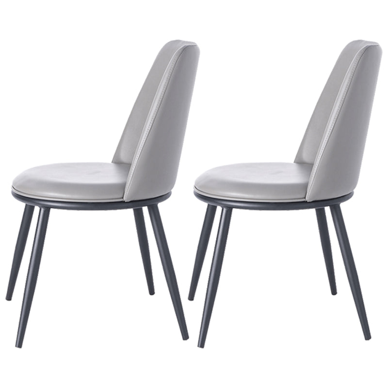 Chaises d'appoint rembourrées de Style Glam, chaises de salle à manger sans accoudoirs à dossier solide pour la maison