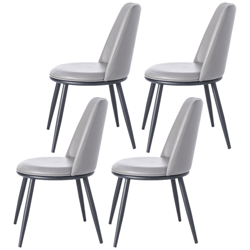 Chaises d'appoint rembourrées de Style Glam, chaises de salle à manger sans accoudoirs à dossier solide pour la maison