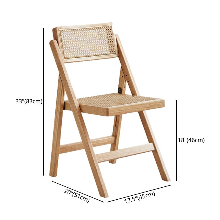 Chaise de salle à manger en bois massif de style moderne, chaise de cuisine simple à dossier ouvert