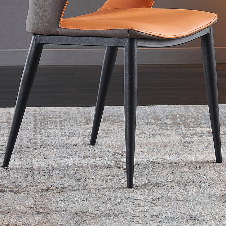 Scandinavian Style Metal Dining Chair Set Kitchen Dining Wingback Arm Chairs