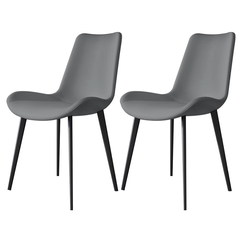 Contemporary Restaurant Upholstered Side Chair Matte Finish Parsons Dining Chair (Set of 2)