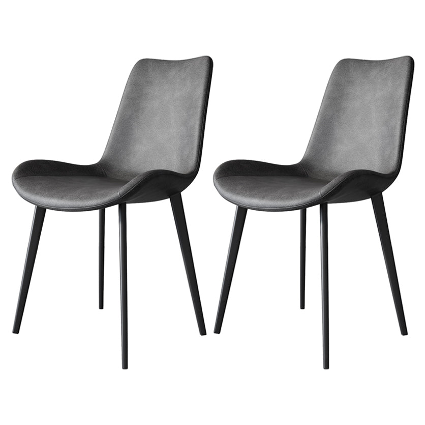 Contemporary Restaurant Upholstered Side Chair Matte Finish Parsons Dining Chair (Set of 2)