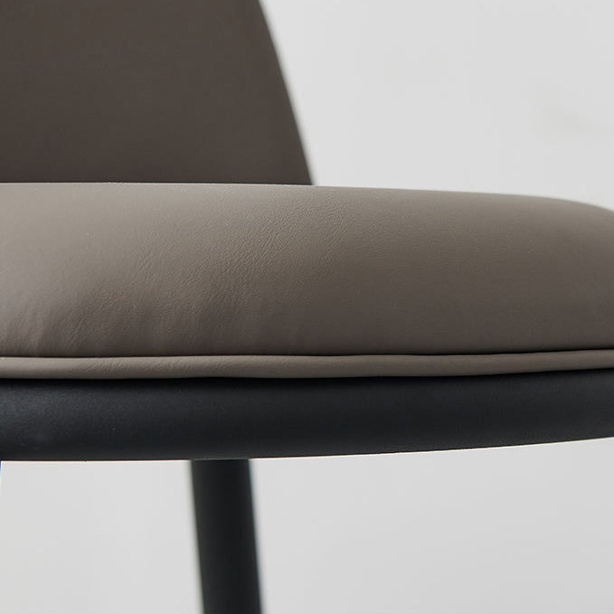 Ensemble de chaises en métal de style contemporain, cuisine, salle à manger, chaises d'appoint à dossier solide (Ensemble de 2)