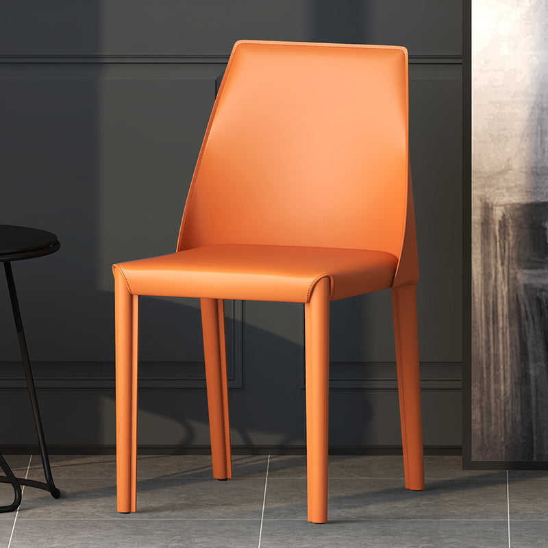 Chaises de salle à manger en cuir style contemporain Windsor Back Armless Dining Chairs