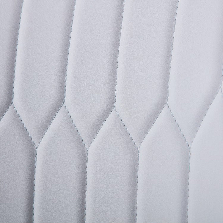Chaise d'appoint contemporaine à la maison, chaise de salle à manger rembourrée en métal à dossier solide
