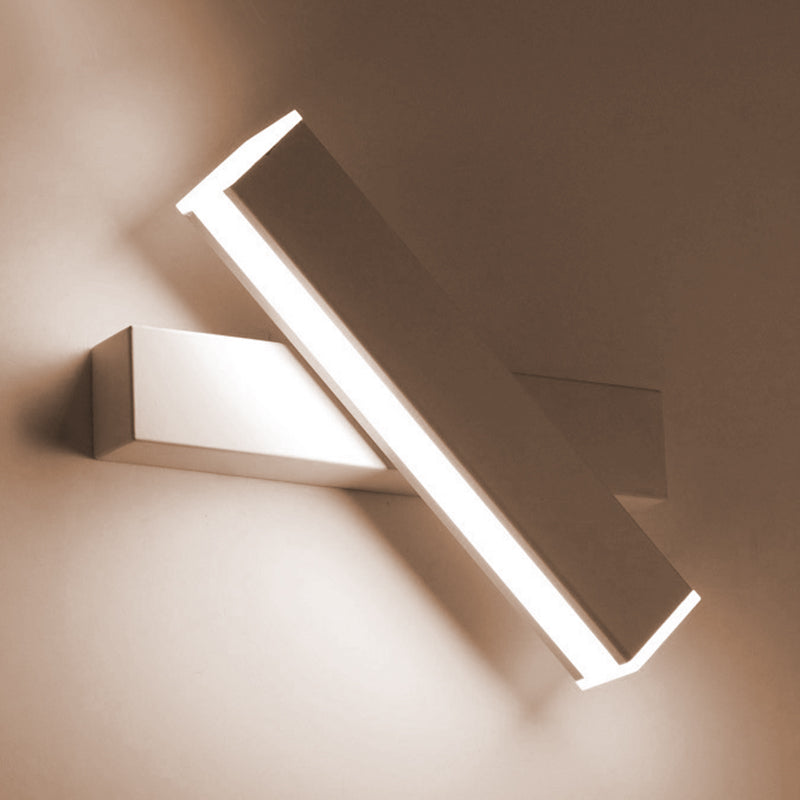 Minimalismo moderno rettangolo di rettangolare illuminazione montata in metallo 1 fluttuazioni di applique luminose