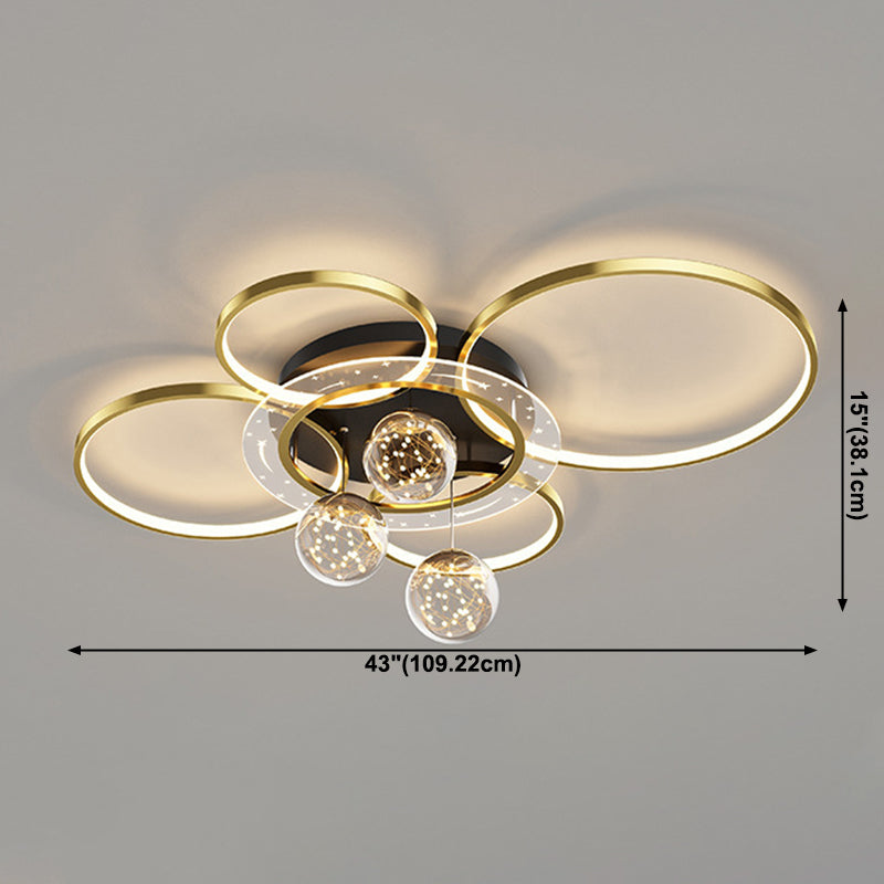 Luces de techo semi empotradas Lámparas de montaje empotradas geométricas contemporáneas