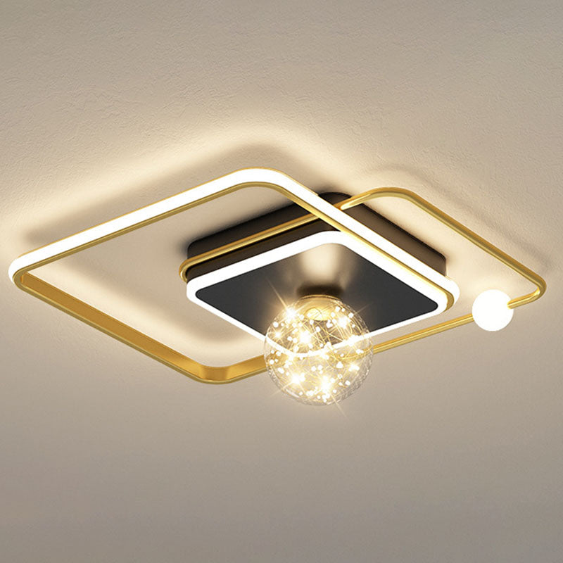 Geometric Flush Mount Ceiling Light Fixtures Modern Flush Mount Ceiling Light for Bedroom