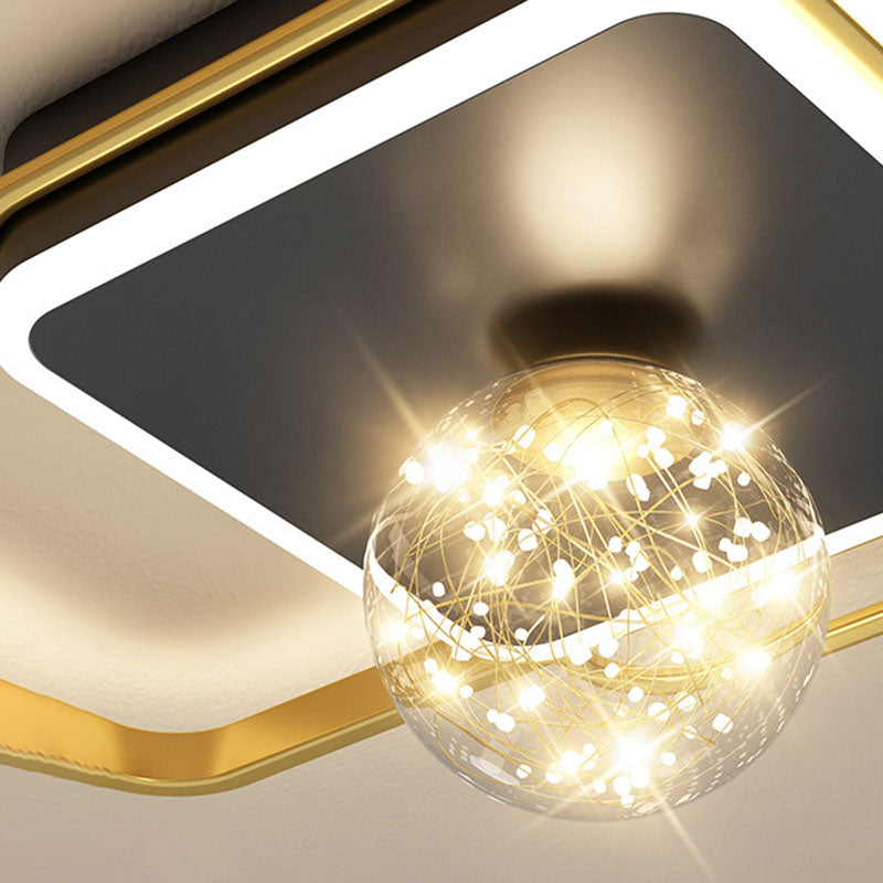 Geometric Flush Mount Ceiling Light Fixtures Modern Flush Mount Ceiling Light for Bedroom