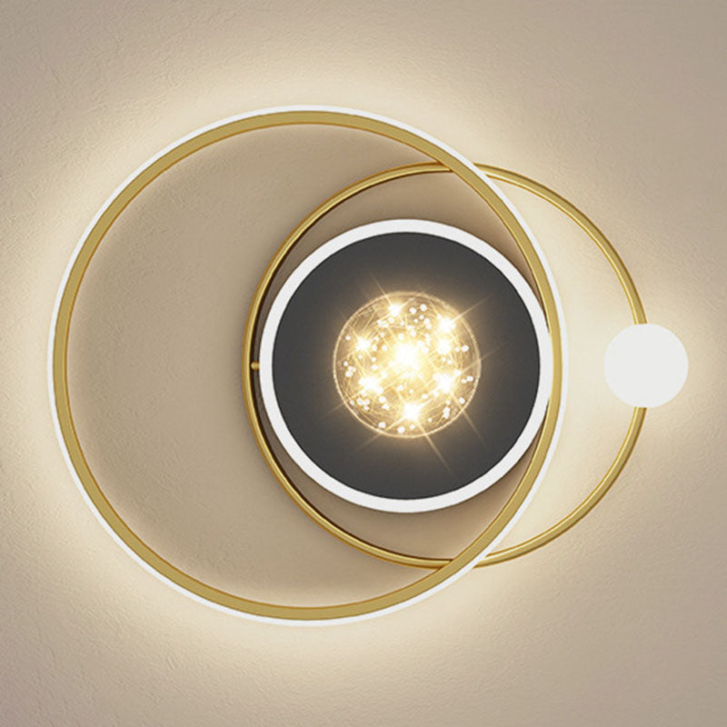 Geometric Flush Mount Ceiling Light Fixtures Modern Flush Mount Ceiling Light for Bedroom