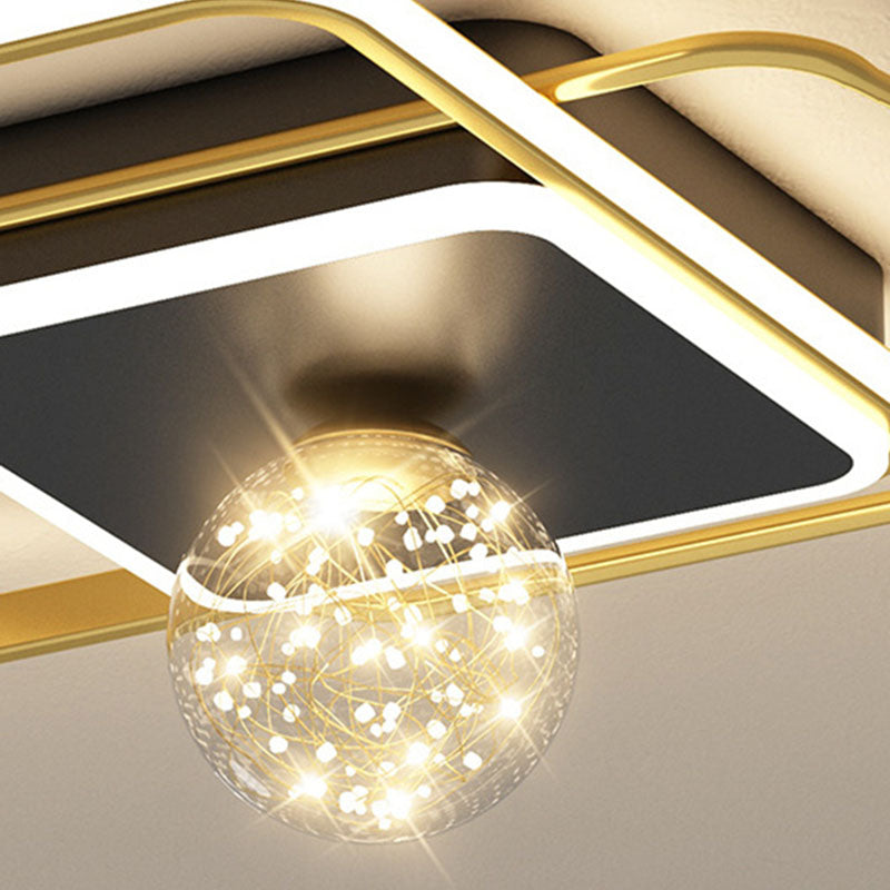 Geometric Flush Mount Ceiling Light Fixtures Modern Flush Mount Ceiling Light for Bedroom
