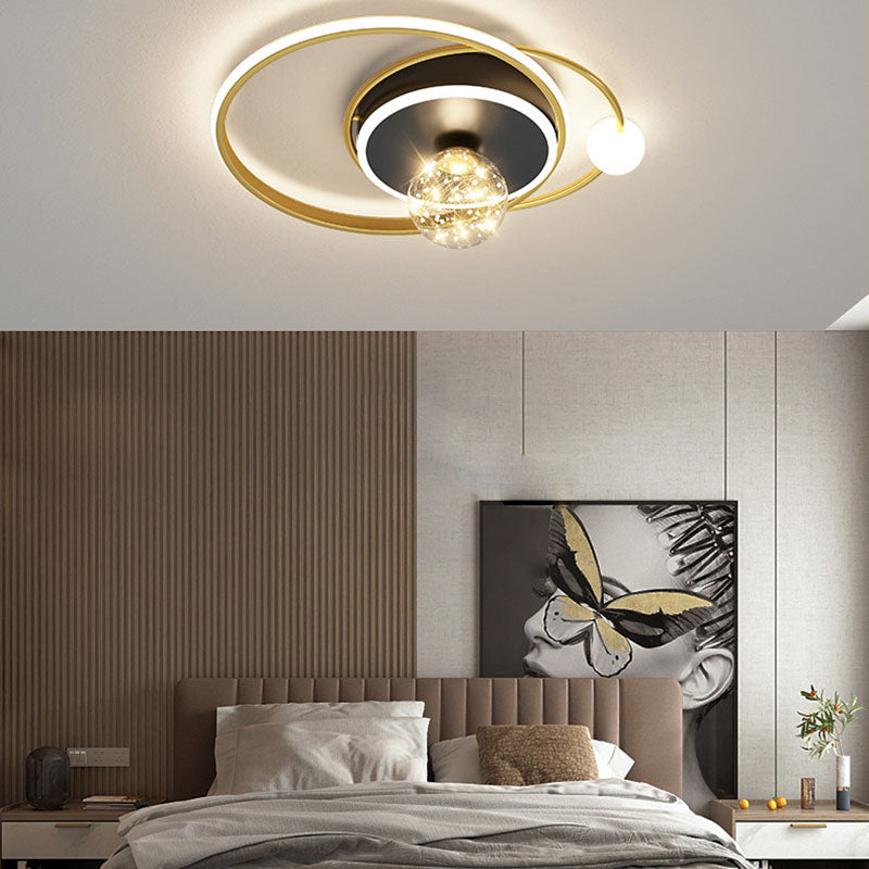Geometric Flush Mount Ceiling Light Fixtures Modern Flush Mount Ceiling Light for Bedroom