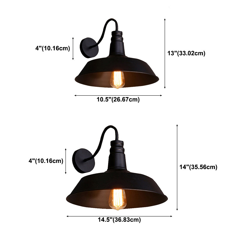 1 Light Metal Geometric Wall Lighting Fixtures Industrial Style Wall Mounted Light Fixture