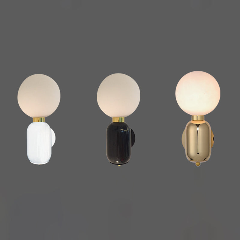 Metallkugel Wandbeleuchtung Merkmale moderner Stil 1 Lichtwandmontierte Leuchte für Schlafzimmer
