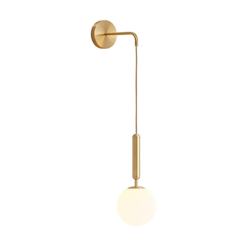 Modern Style Metal Ball Wall Lighting Fixtures 1 Light Wall Mounted Light Fixture